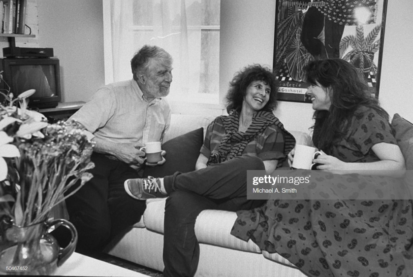 Leonard Wolf Chatting with Naomi and Wife